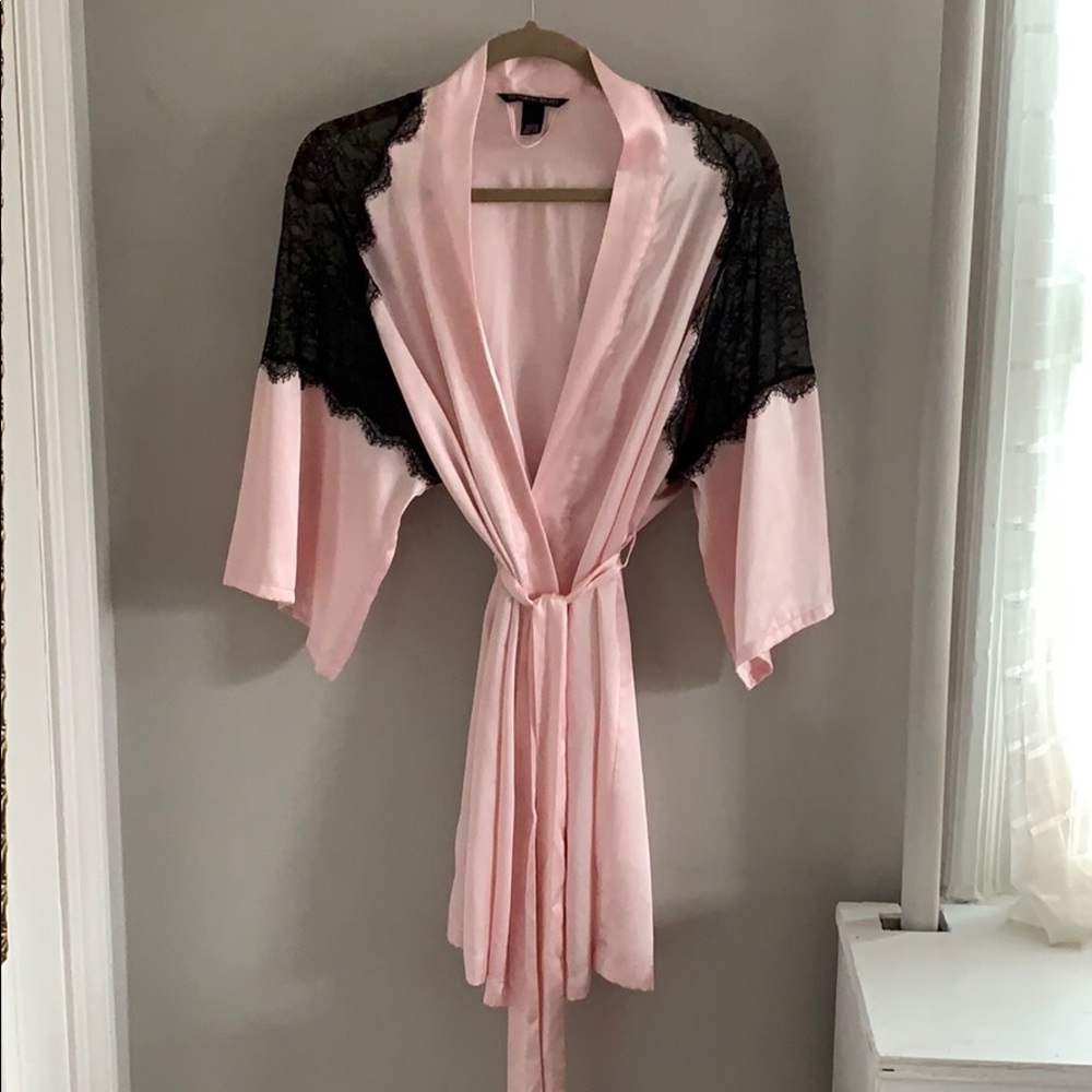 Victoria’s Secret Pink Satin Robe